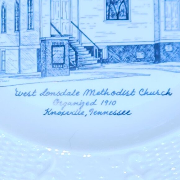 5 For $25 Commemerative Church Founding Plate 1910 - Picture 4 of 6